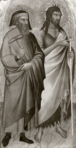 Anonimo — Gerini Niccolò di Pietro - sec. XIV - Sant'Eligio e san Giovanni Battista — insieme